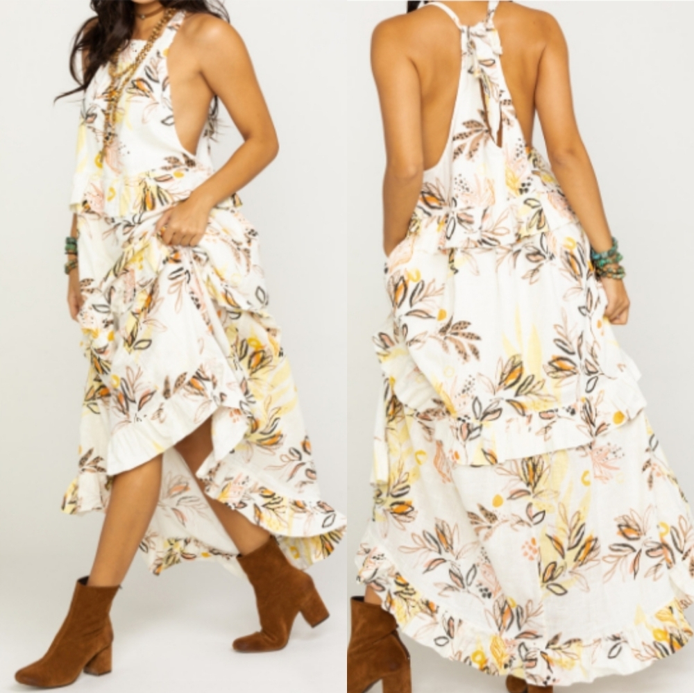 Free People Floral Maxi Dress